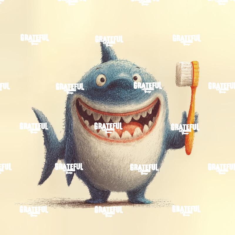 Shark with a Toothbrush
