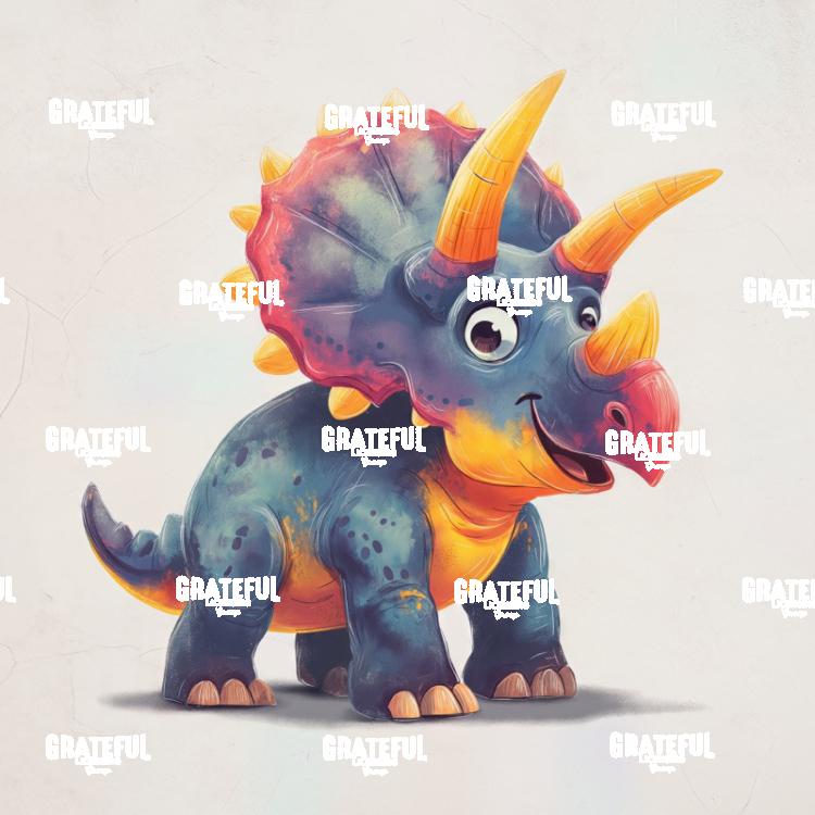 Colorcul Dinosaurs, Triceratops 2