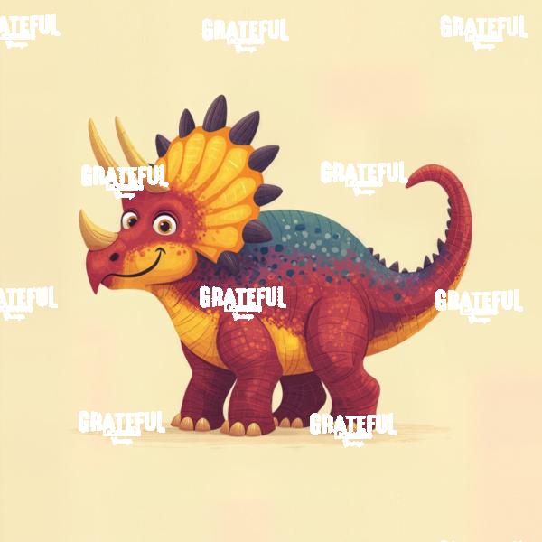 Colorful Dinosaurs, Triceratops 1