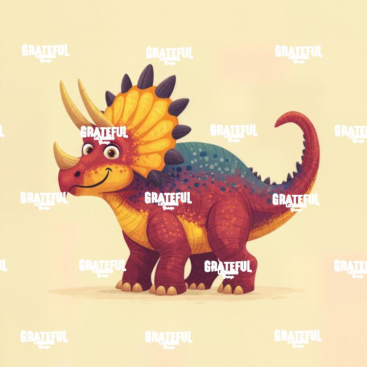 Colorful Dinosaurs, Triceratops 1