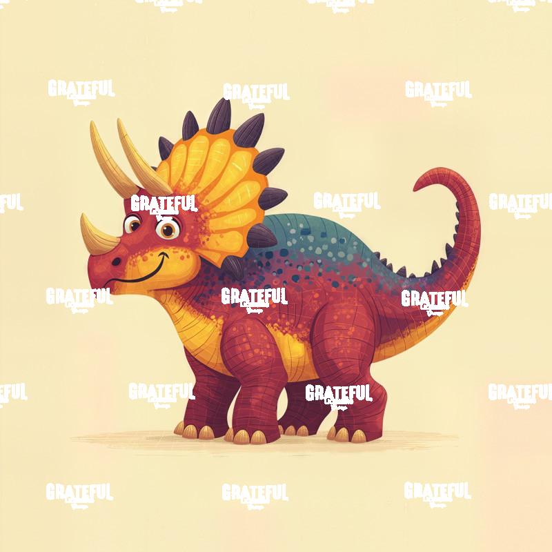 Colorful Dinosaurs, Triceratops 1