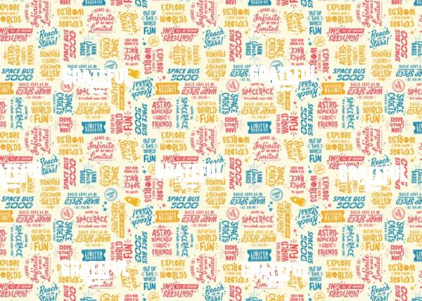 Space Cadets Pattern Wow Words