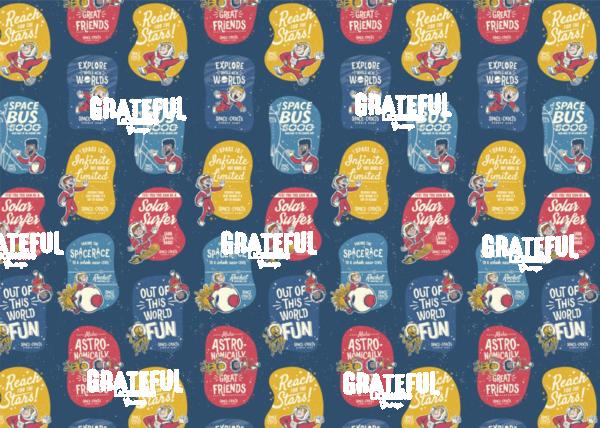 Space Cadets Pattern Curiosity Calls Lined