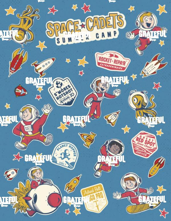 Space Cadets Sticker Page