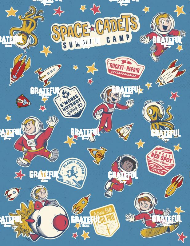 Space Cadets Sticker Page