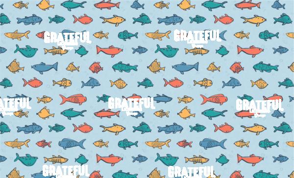Salty Sea Gone Fishing Blue