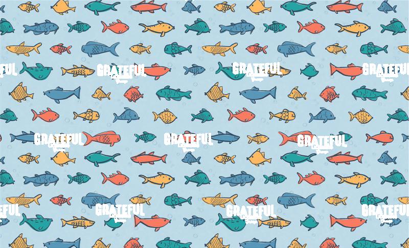 Salty Sea Gone Fishing Blue