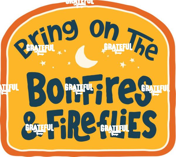Bonfires Fireflies Simple Color