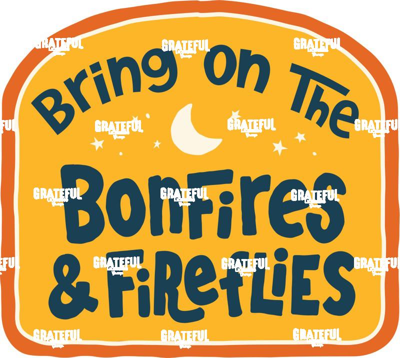 Bonfires Fireflies Simple Color