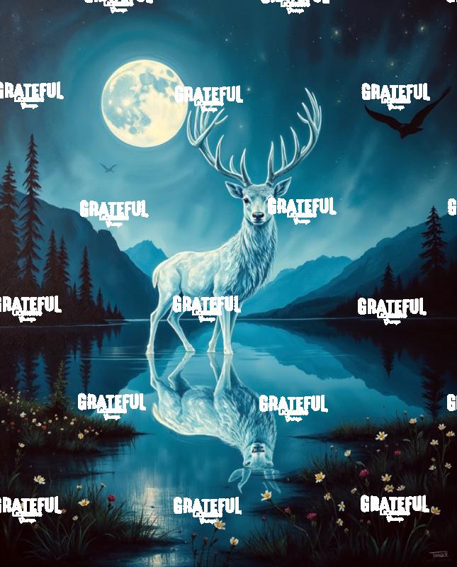 Reflections In Moonlight Stag