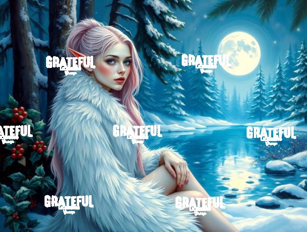 Winter Elf In A Fur Coat