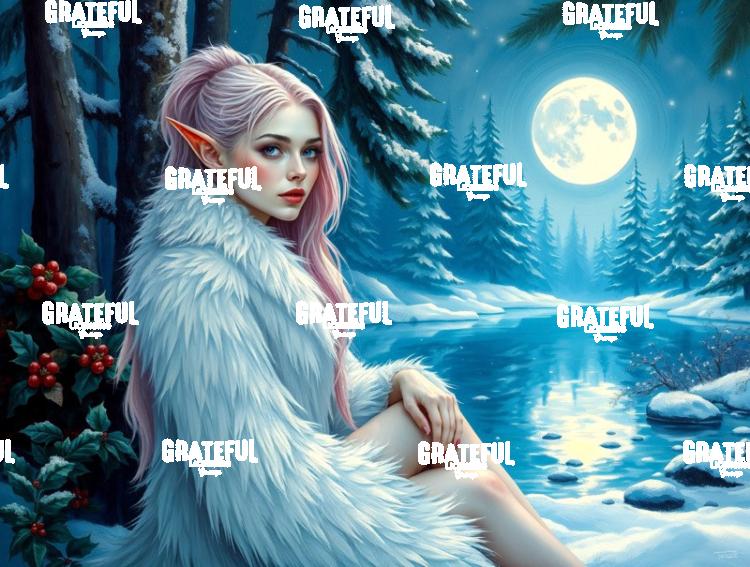 Winter Elf In A Fur Coat