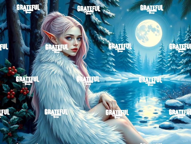 Winter Elf In A Fur Coat