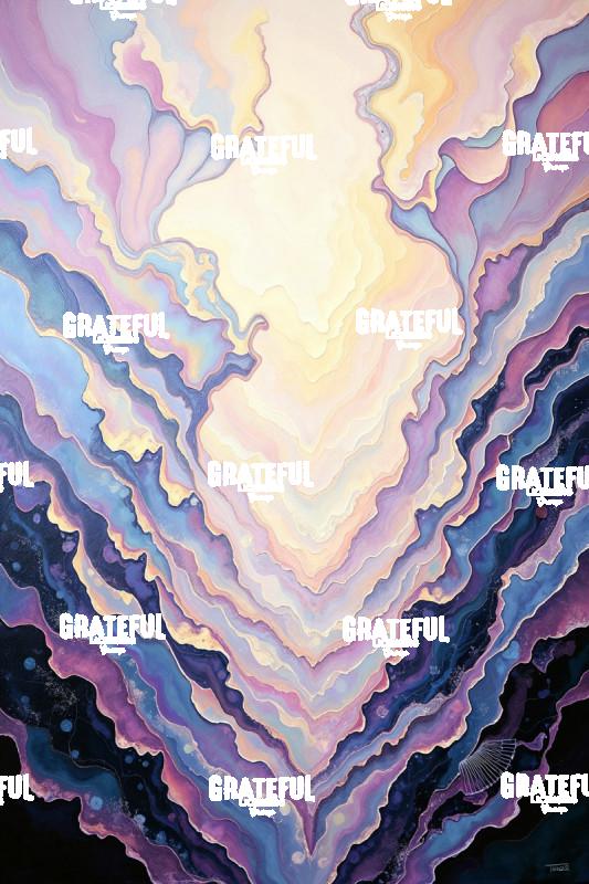 Amethyst and Onyx Abstract Art