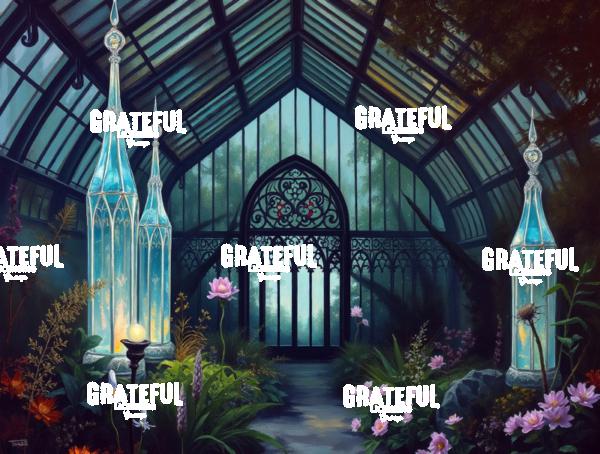 Glass Lamps In A Greenhouse