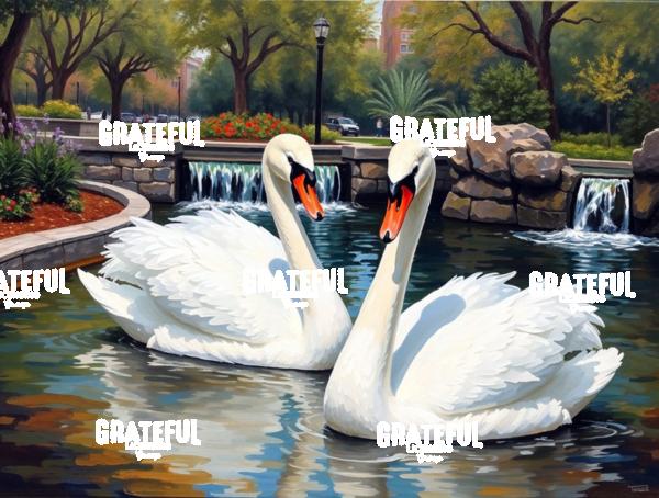 Swans In The Park