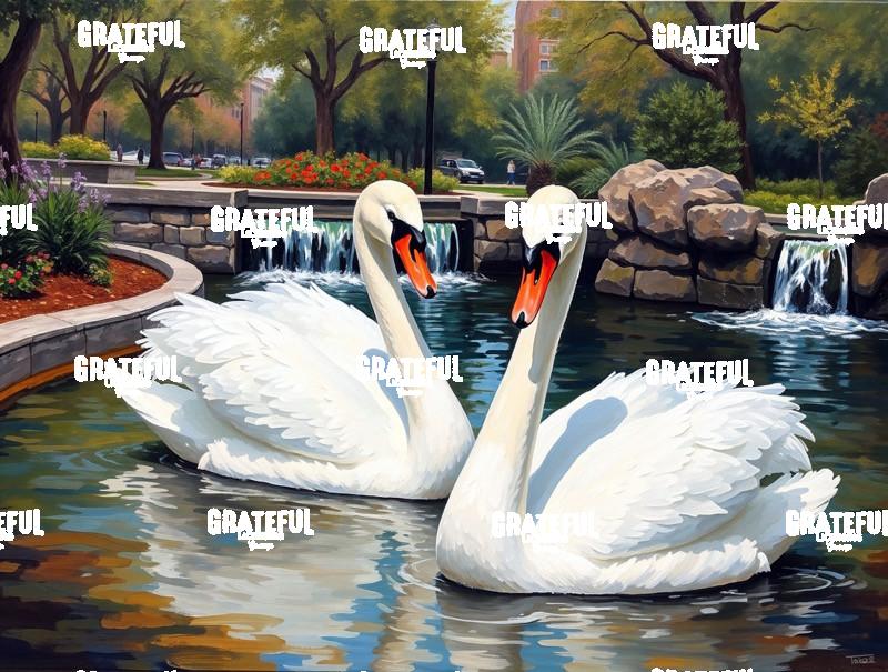 Swans In The Park