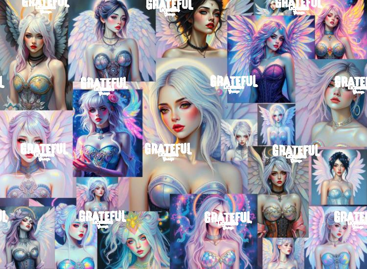 Pastel Angels Digital Collage