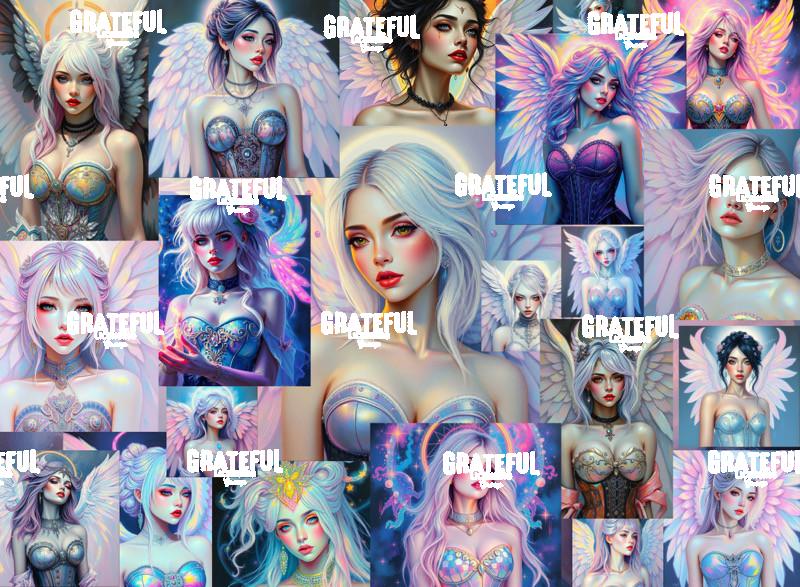 Pastel Angels Digital Collage
