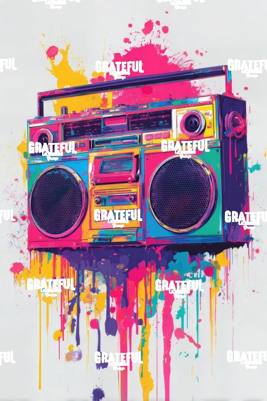 Graffiti Boombox 1