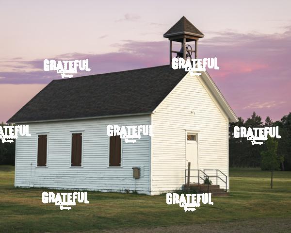 Sunrise Over the Park Rapids Schoolhouse