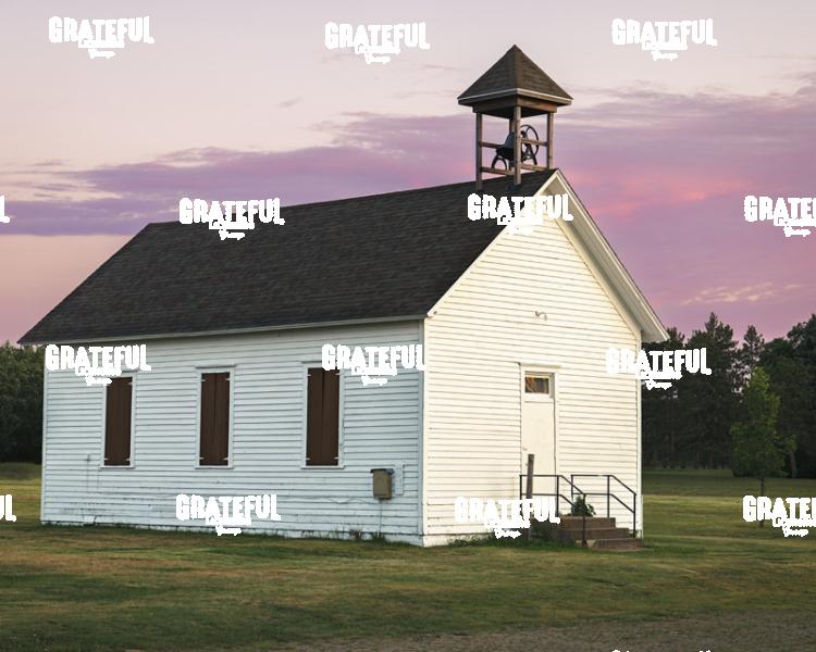 Sunrise Over the Park Rapids Schoolhouse