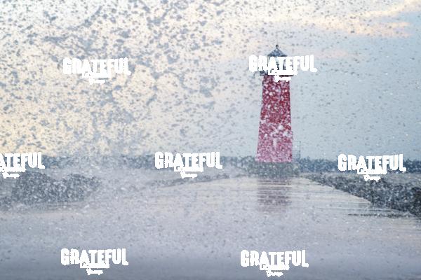 Angry Lake Michigan at Manistique