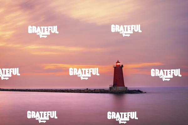 Sunrise Over the Manistique East Breakwater Lighthouse
