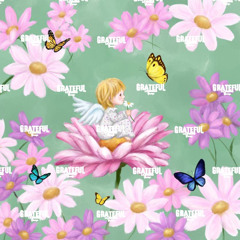 Fairy on Pink Flower