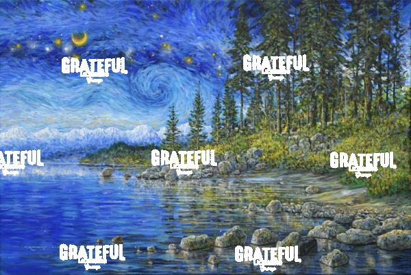 Lake Tahoe Contemplation Van Gogh