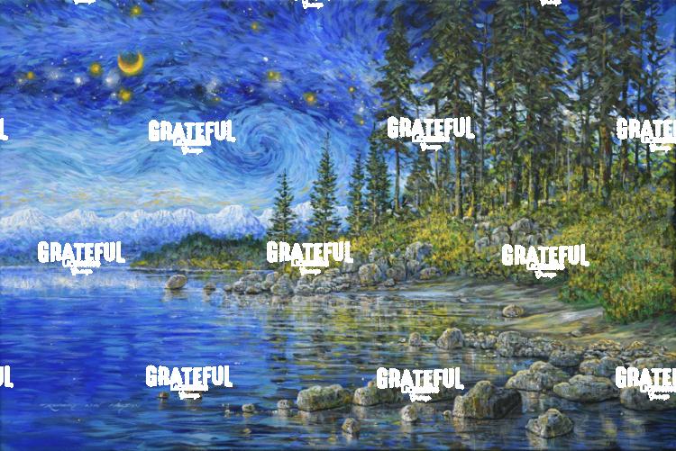 Lake Tahoe Contemplation Van Gogh
