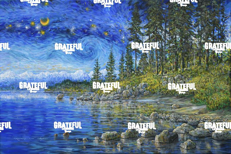 Lake Tahoe Contemplation Van Gogh