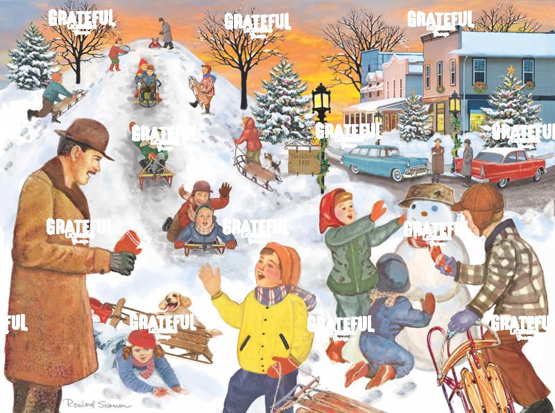 Christmas Eve at Sledders hill