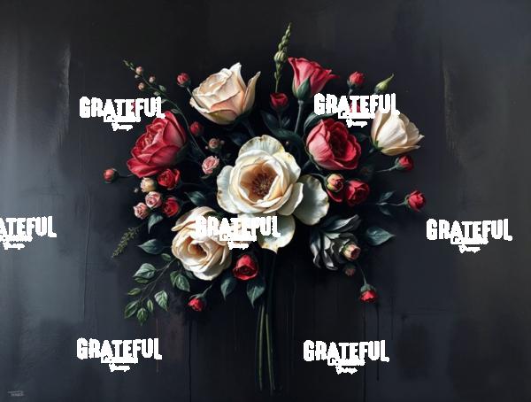Gothic Bouquet In A Negative Space