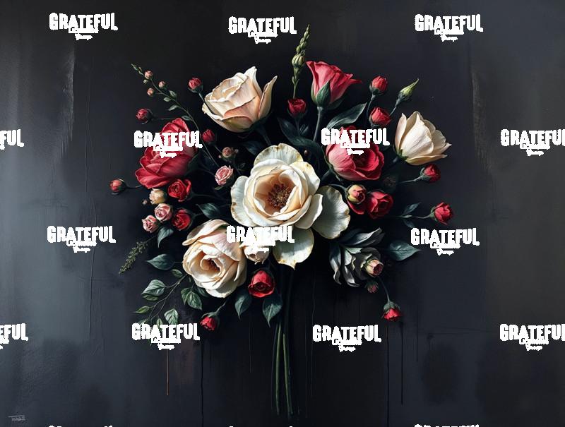 Gothic Bouquet In A Negative Space