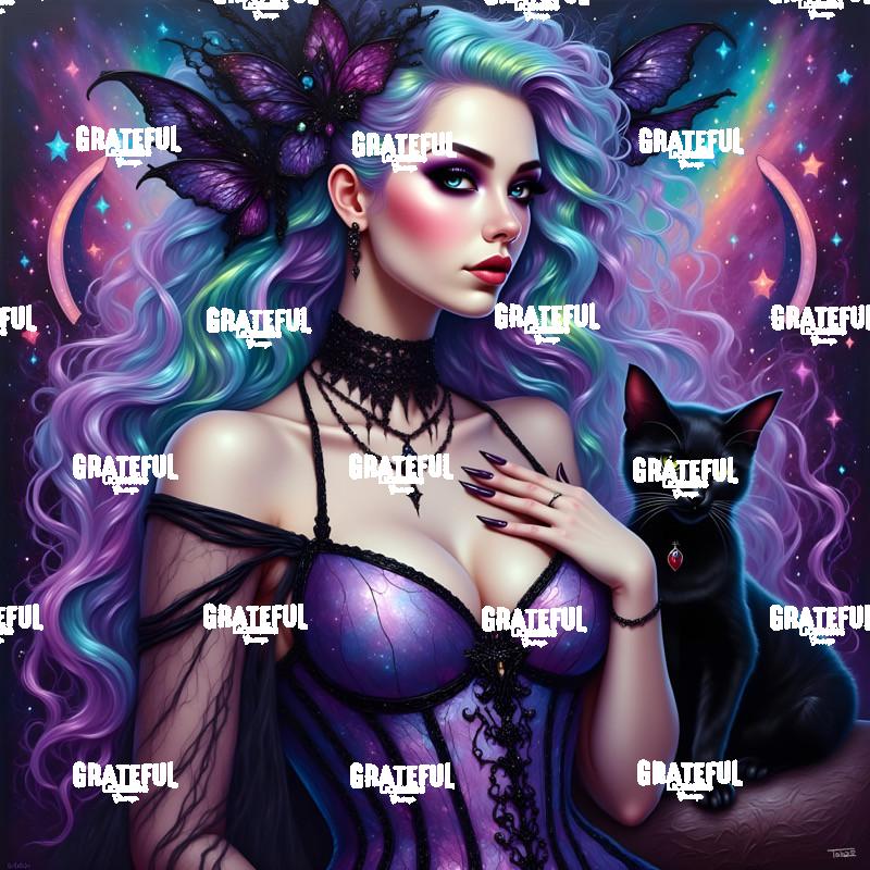 Cosmic Witch With Cat