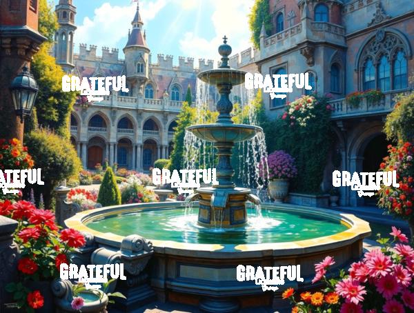 Castle Courtyard Fountain