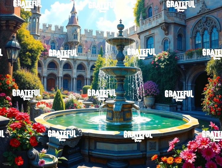 Castle Courtyard Fountain