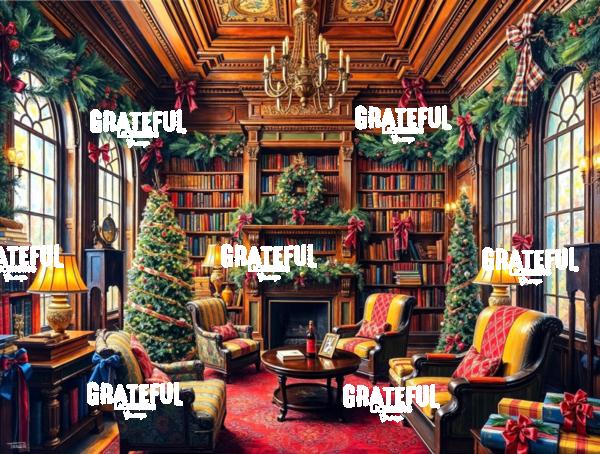 A Victorian Christmas Library