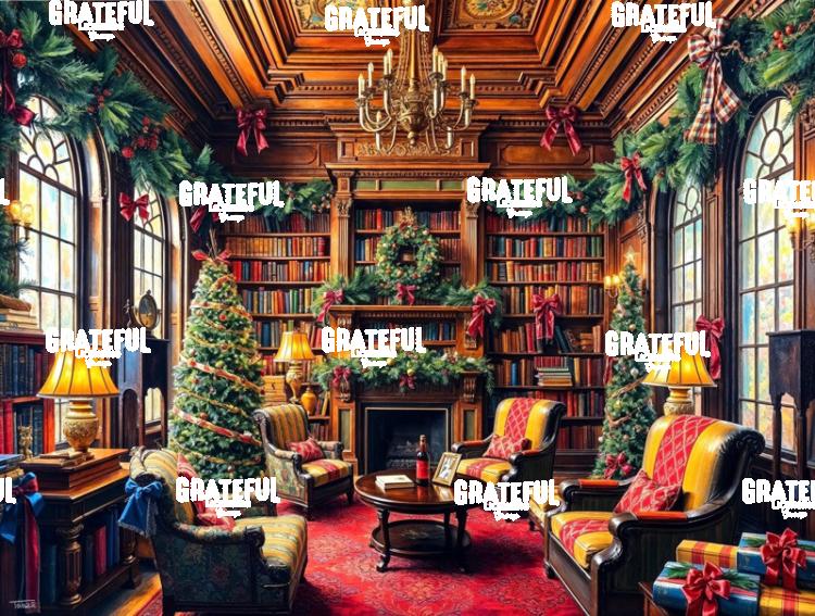 A Victorian Christmas Library
