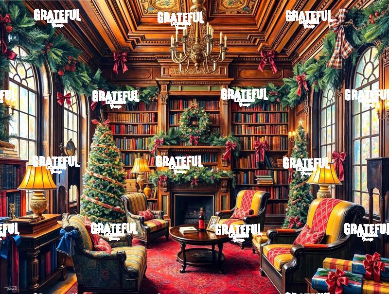 A Victorian Christmas Library