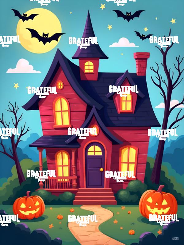 Haunted House With Bats