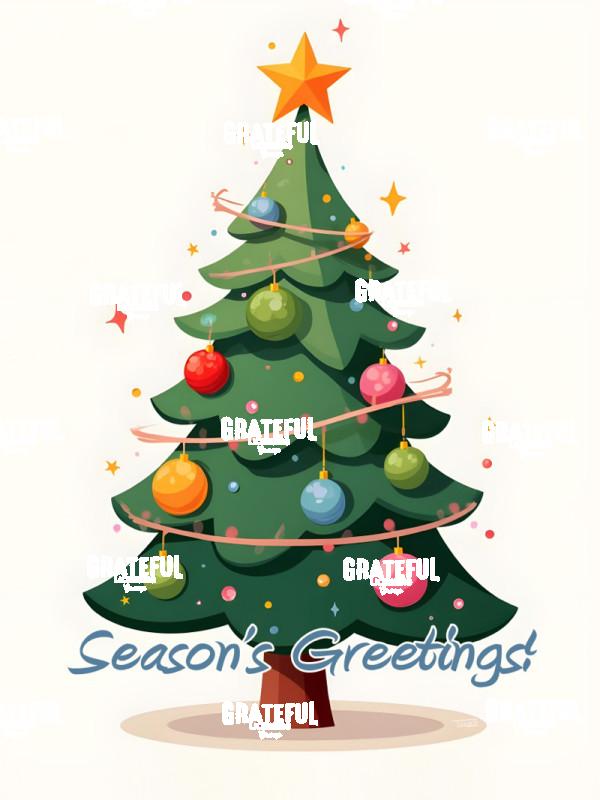 Seasons Greetings Christmas Tree