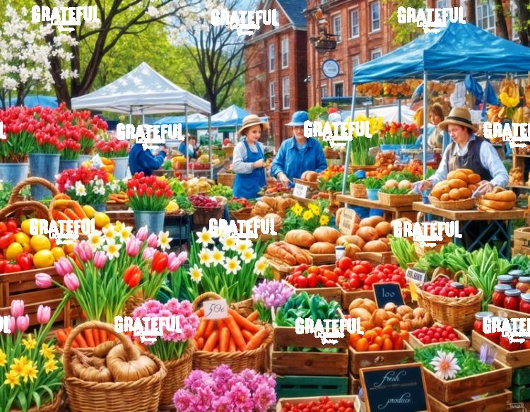 Farmers Market Tulips and Daffodils