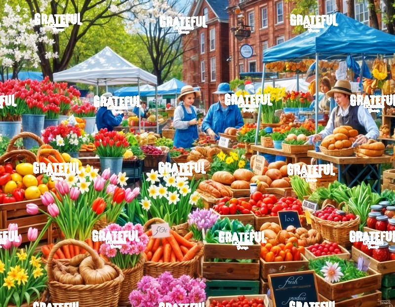 Farmers Market Tulips and Daffodils