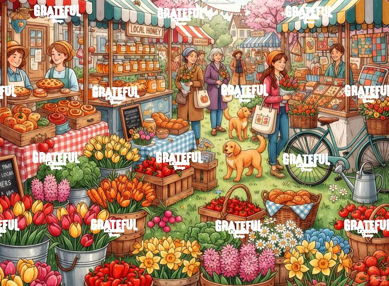 Local Honey and Tulips Spring Farmers Market