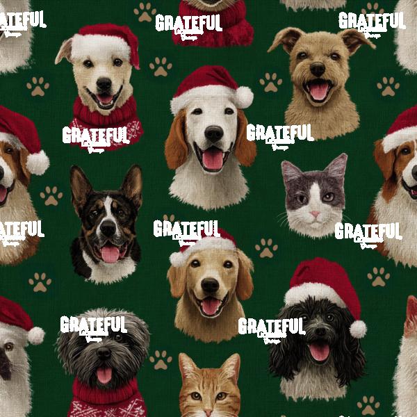 Christmas Pets Fabric