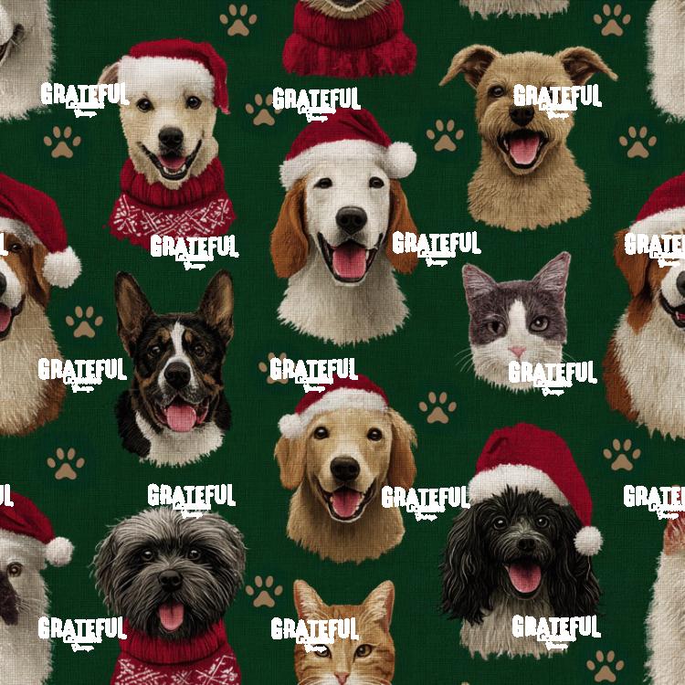 Christmas Pets Fabric