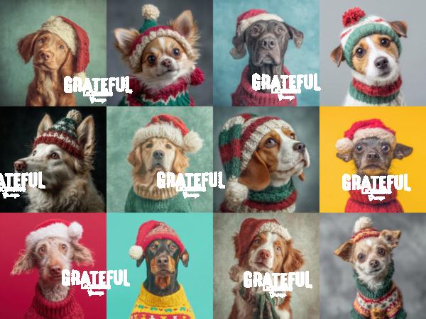 Christmas Dogs Horizontal 1