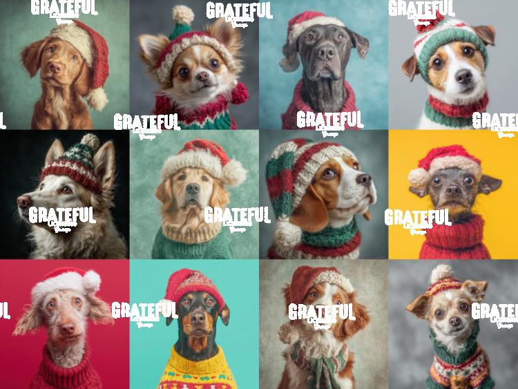 Christmas Dogs Horizontal 1